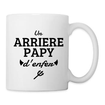 Papy / Grand Père / Famille / Papi / Drôle / Pépé - Mug blanc - blanc - Droite