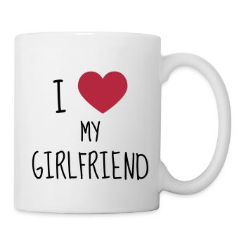 Love Girlfriend Boyfriend Liebe Amour Wedding - Mug - white - Right