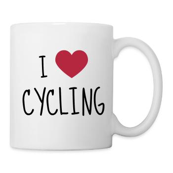 Cyclisme / Cycliste / Vélo / VTT / BMX - Mug blanc - blanc - Droite