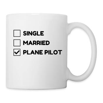 Aircraft Pilot Fly Flugzeug Avion Plane Airplane - Mug - white - Right