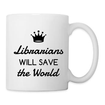 Library Librarian Bibliothek Bibliothèque Livre - Mug - white - Right