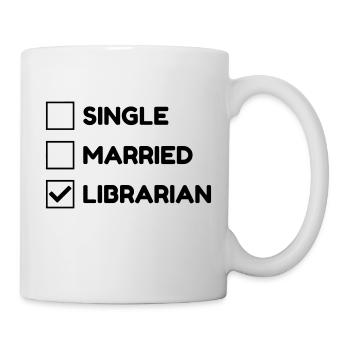 Library Librarian Bibliothek Bibliothèque Livre - Mug - white - Right