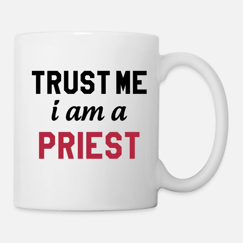 chrétien / prêtre / catholique / religion - Mug blanc - blanc