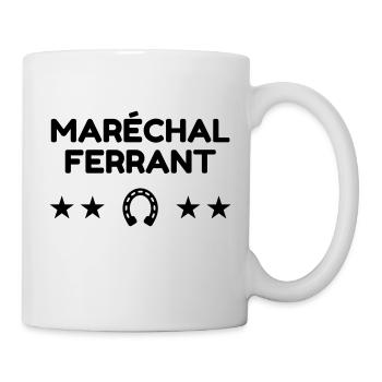 Farrier Hufschmied Maréchal Ferrant Blacksmith - Mug - white - Right