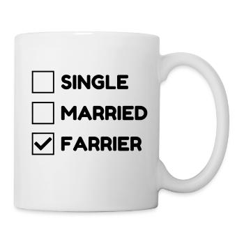 Farrier Hufschmied Maréchal Ferrant Blacksmith - Mug - white - Right