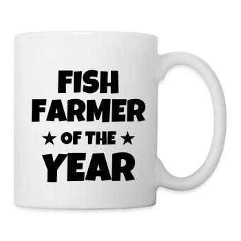 Fischzüchter / Fischzucht / Arbeit / Fisch - Tasse - Weiß - Rechts