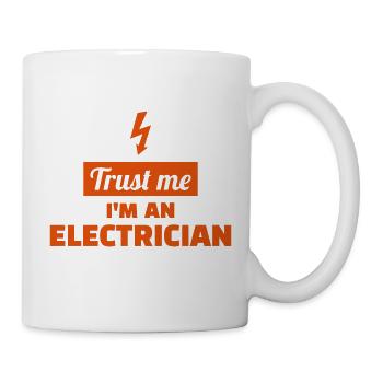 Électricien - Mug blanc - blanc - Droite