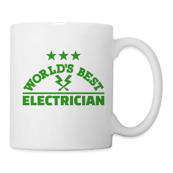 Électricien - Mug blanc - blanc - Droite