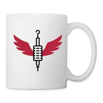 Tätowierer / Zeichnung / Tattoo / Tattooist - Tasse - Weiß - Rechts