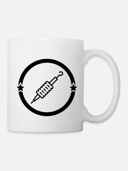 Tätowierer / Zeichnung / Tattoo / Tattooist - Tasse - Weiß