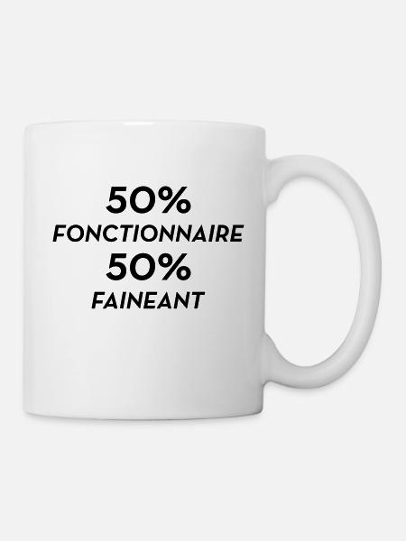 fonctionnaire / service public / mairie / état - Mug blanc - blanc