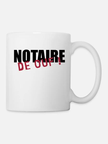 notaire / notariat / justice / droit - Mug blanc - blanc