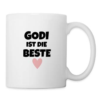 Godi Geschenk Patentante Geschenk Godi Shirt - Tasse - Weiß - Rechts