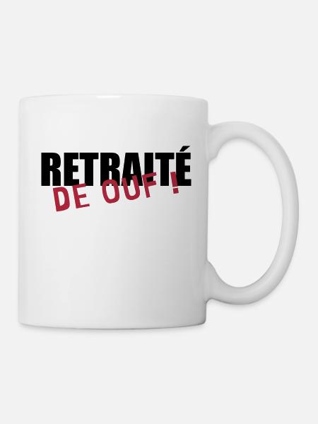 retraite / retraité / retraitée / pension - Mug blanc - blanc