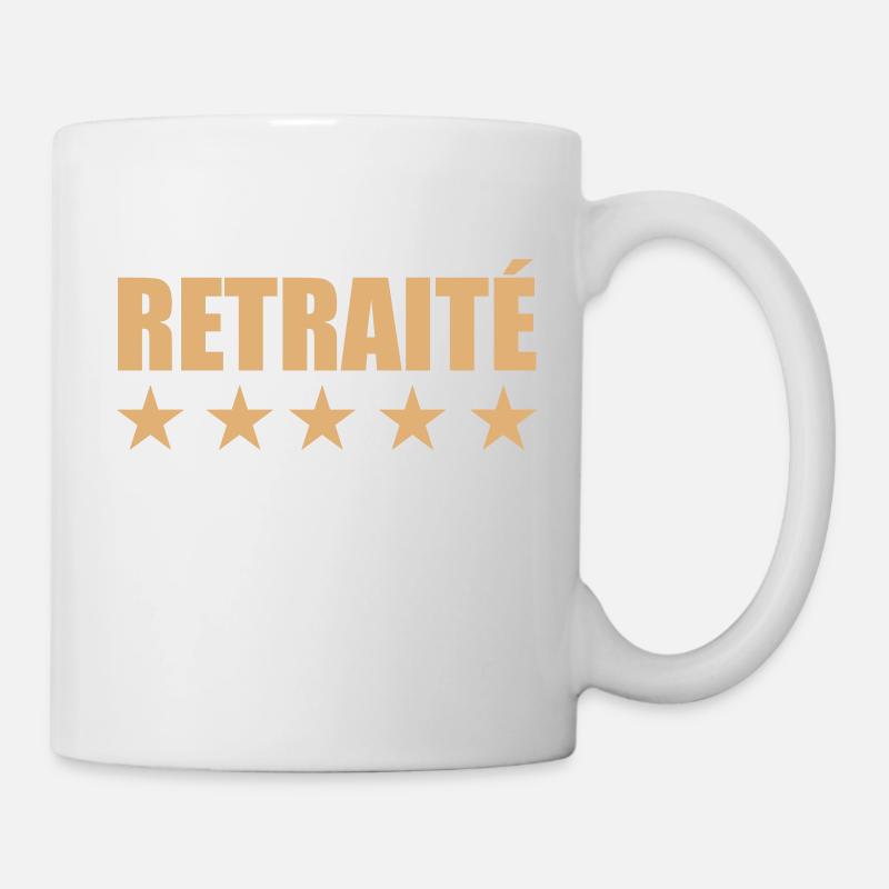 retraite / retraité / retraitée / pension - Mug blanc - blanc