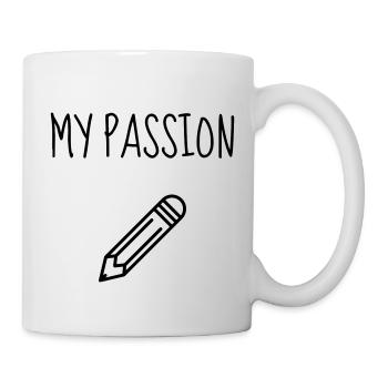 Zeichnung / Zeichner / Drawing / Drawer - Tasse - Weiß - Rechts