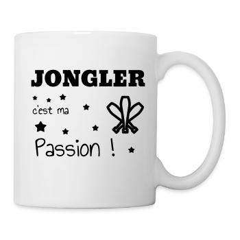 jongleur / jonglerie / jongleuse / cirque - Mug blanc - blanc - Droite