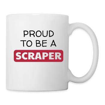 Scrapbooking / Scraper / Schaber / Fotoalbum - Tasse - Weiß - Rechts
