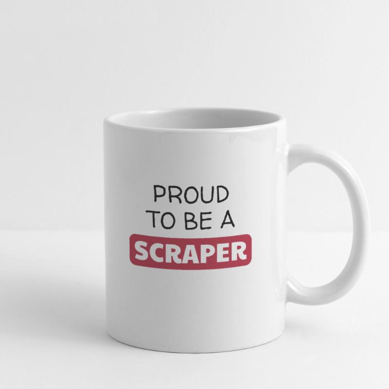 Scrapbooking / Scraper / Scrapeuse / Scrapeur Mug blanc