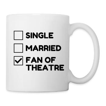 Theater / Theatre / Theaterleute / Schauspieler - Tasse - Weiß - Rechts