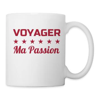 Reisen / Reisende / Urlaub / Tourismus - Tasse - Weiß - Rechts