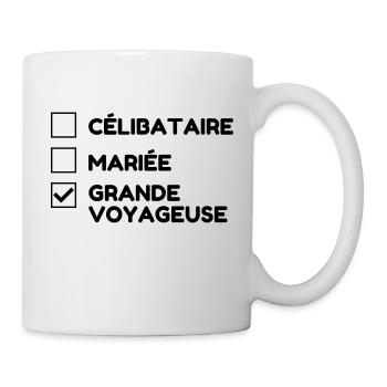 Reisen / Reisende / Urlaub / Tourismus - Tasse - Weiß - Rechts