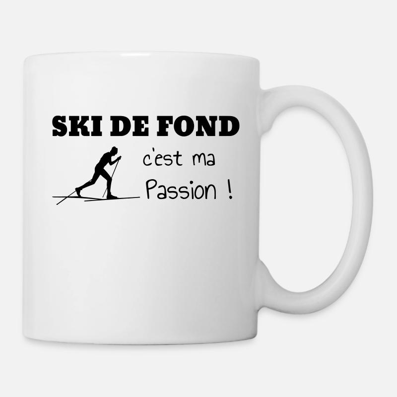 Langlaufen / Langlauf / eislaufen / Langläufer - Tasse - Weiß