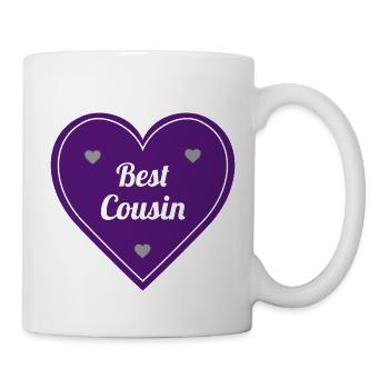 Onkel / Tante / Vetter / Cousin / Kusine - Tasse - Weiß - Rechts