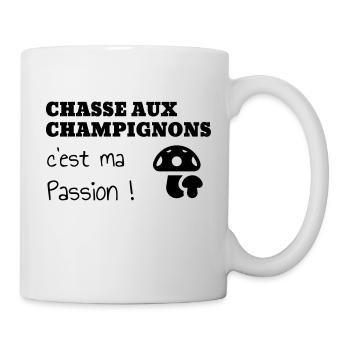 Mushroom / Champignon / Pilz / Picking - Mug - white - Right