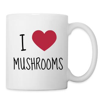 Mushroom / Champignon / Pilz / Picking - Mug - white - Right