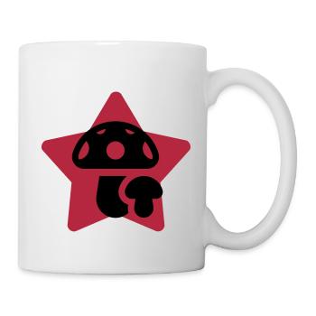 Mushroom / Champignon / Pilz / Picking - Mug - white - Right
