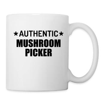 Mushroom / Champignon / Pilz / Picking - Mug - white - Right