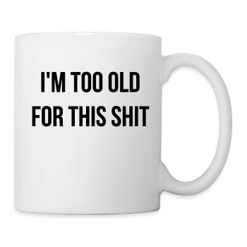 Cinema Humor Film Funny Old Shit ssssssssss - Mug - white - Right