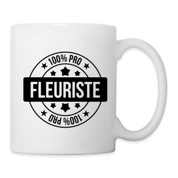 Florist / Blumenhändler / Blumengeschäft / Blume - Tasse - Weiß - Rechts