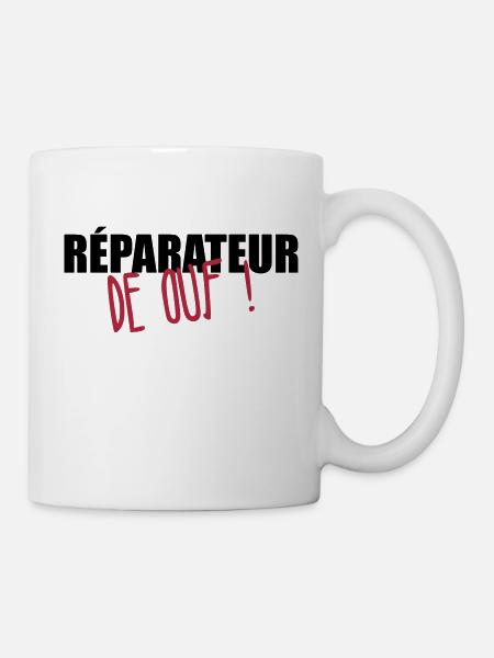 Repairer Repair Reparatur Réparateur Réparation - Mug - white