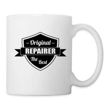 Reparatur / Repairman / Repairer / Repair - Tasse - Weiß - Rechts