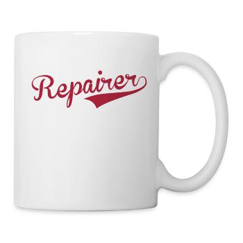 Reparatur / Repairman / Repairer / Repair - Tasse - Weiß - Rechts