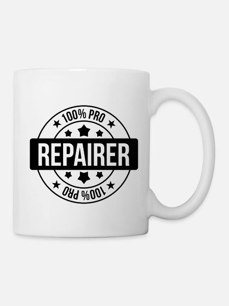 Reparatur / Repairman / Repairer / Repair - Tasse - Weiß