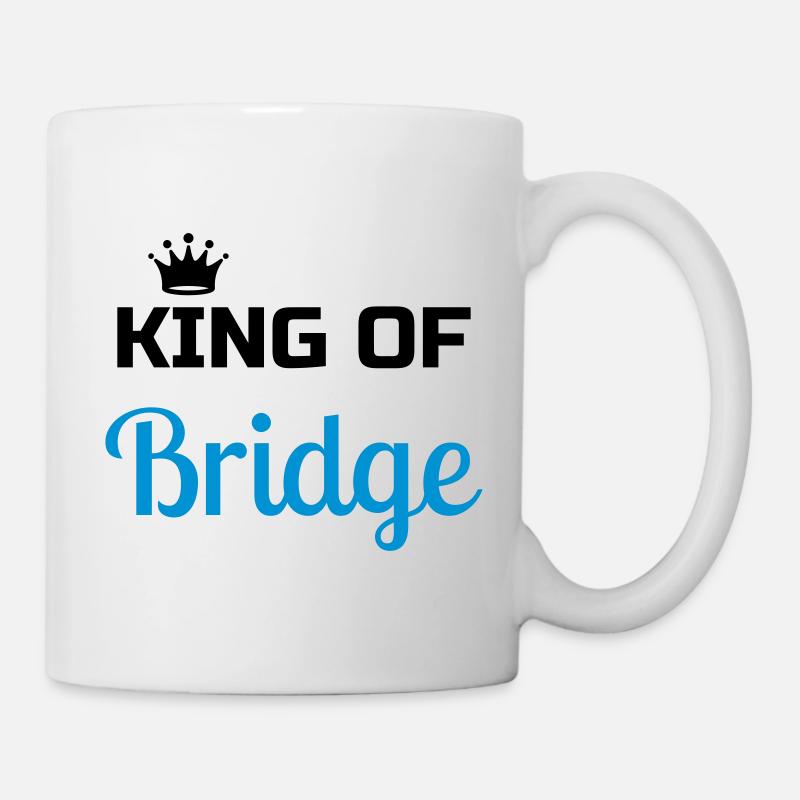 bridge / bridgeur / bridgeuse / cartes - Mug blanc - blanc