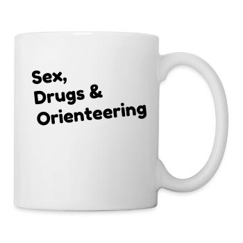 Orienteering / Orienteer / Orientierungslauf - Tasse - Weiß - Rechts
