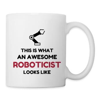 Robotik / Roboter / Robot / Robotics - Tasse - Weiß - Rechts