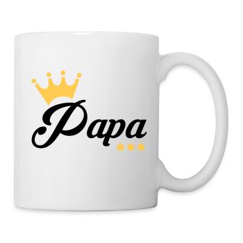Papa Fête des Pères Naissance Bébé Anniversaire - Mug blanc - blanc - Droite