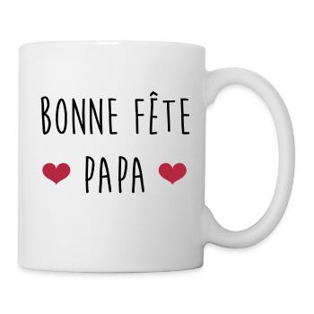 Papa Fête des Pères Naissance Bébé Anniversaire - Mug blanc - blanc - Droite