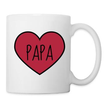 Papa Fête des Pères Naissance Bébé Anniversaire - Mug blanc - blanc - Droite