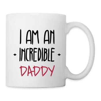 Papa Fête des Pères Naissance Bébé Anniversaire - Mug blanc - blanc - Droite
