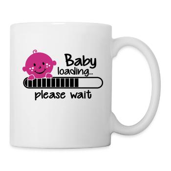 Baby loading.... please wait - Mug blanc - blanc - Droite