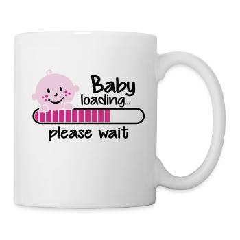 Baby loading.... please wait - Mug blanc - blanc - Droite