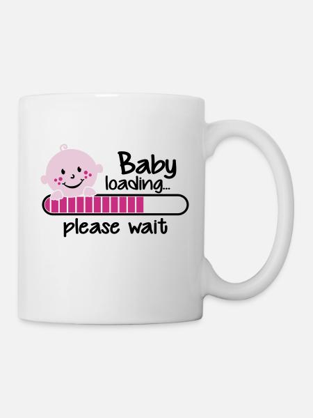 Baby loading.... please wait - Mug blanc - blanc
