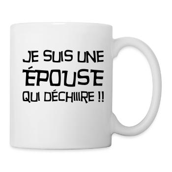 Epoux Mari Mariage Femme Wedding Amour Love - Mug - white - Right