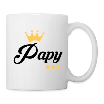 Papy Papi Grand-Père Retraite famille - Mug blanc - blanc - Droite